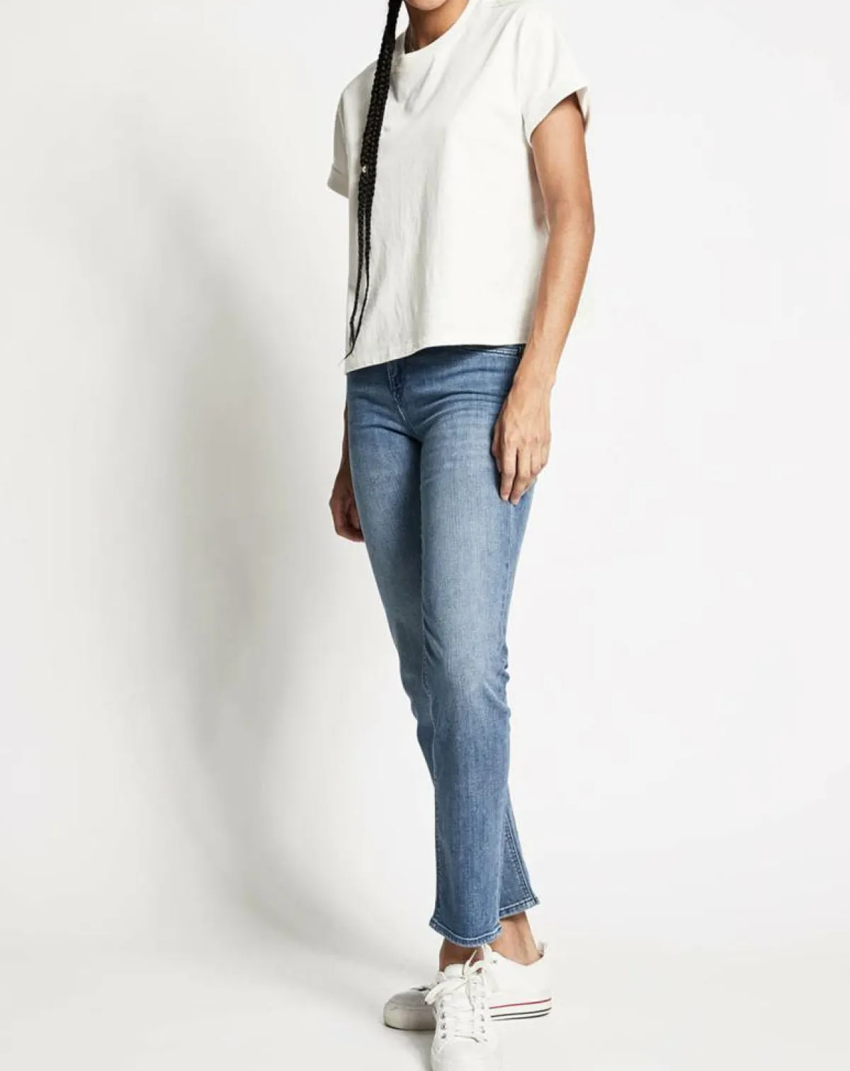 Lee Jeans|Jean droit Elly Hr bleu délavé