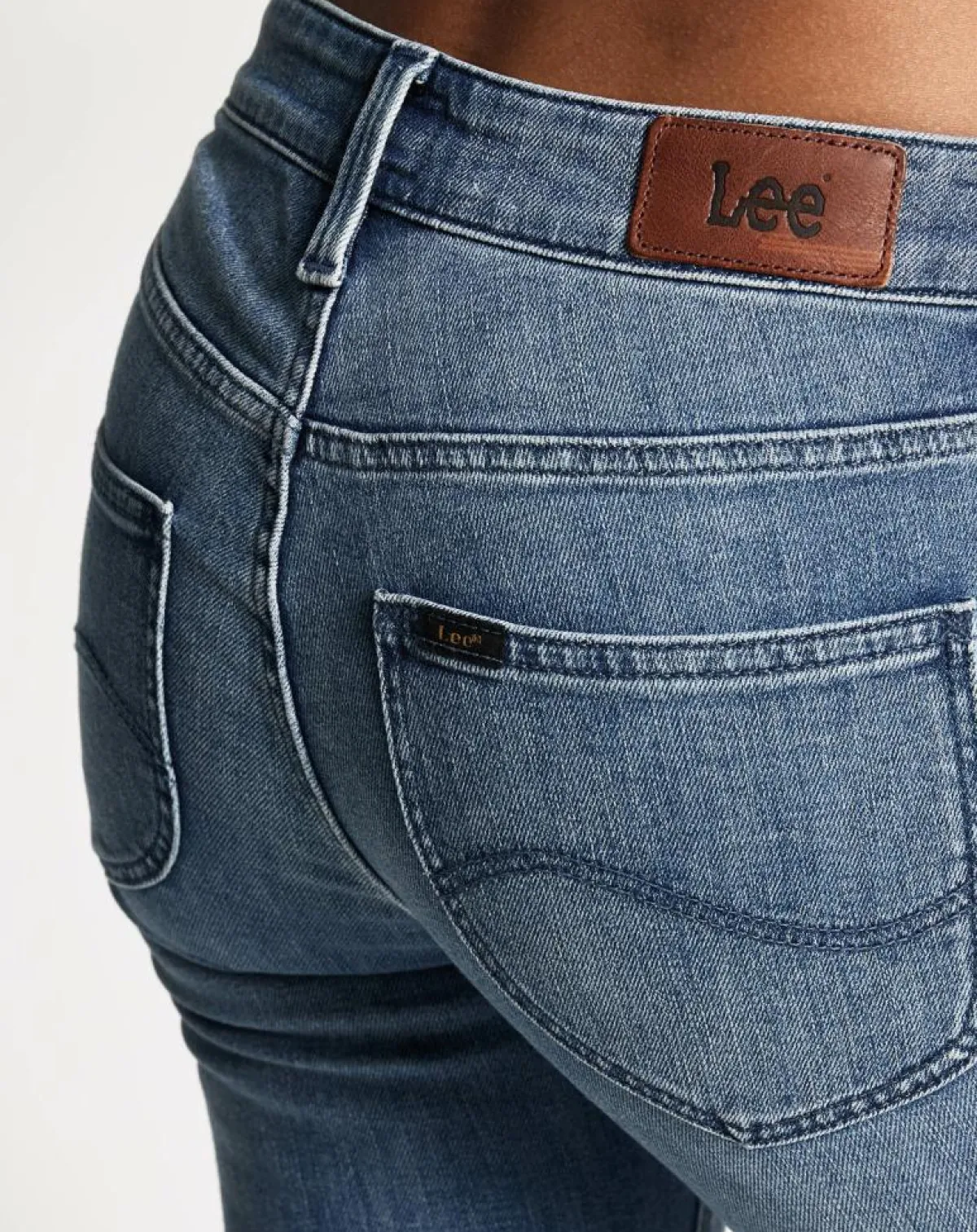 Lee Jeans|Jean droit Elly Hr bleu délavé