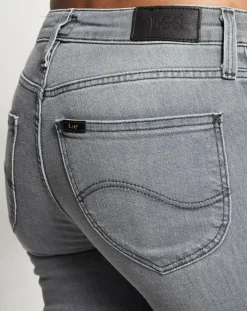 Lee Jeans|Jean droit Elly Hr gris