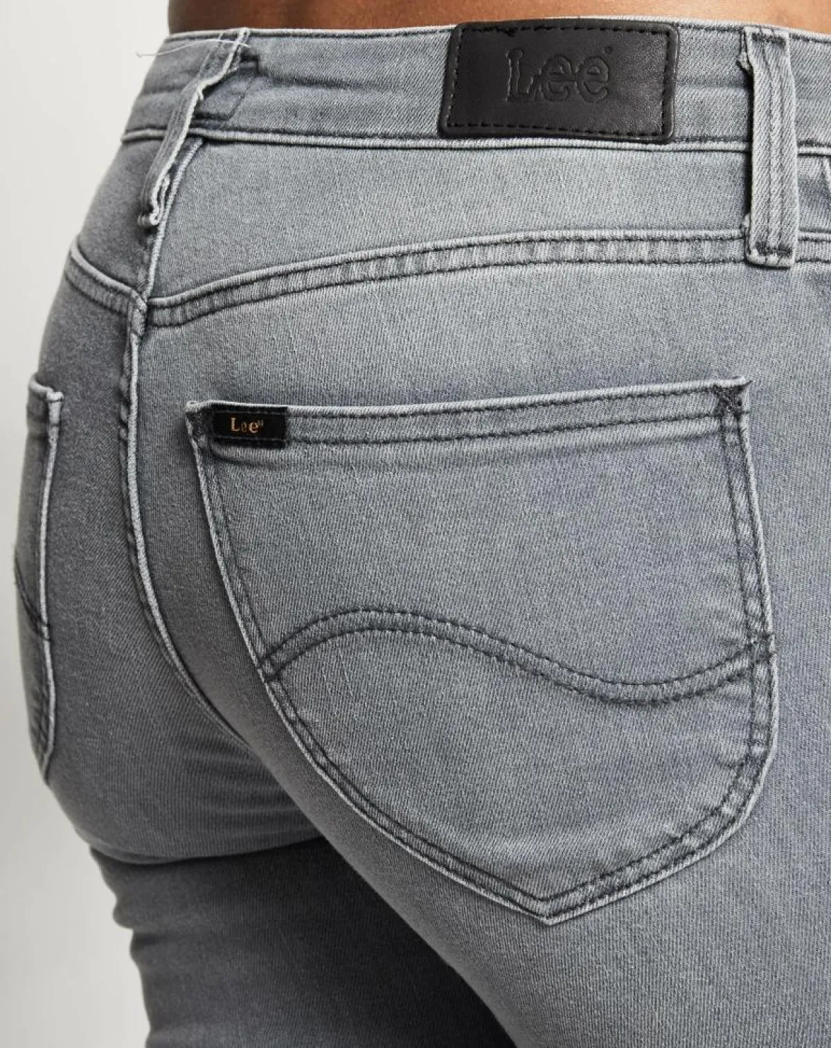 Lee Jeans|Jean droit Elly Hr gris