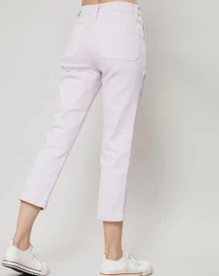 J.Crew Jeans|Jean Droit Leg Crop rose pâle