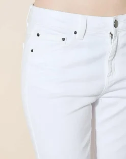 Galeries Lafayette Jeans|Jean en Coton Bio Lslim blanc