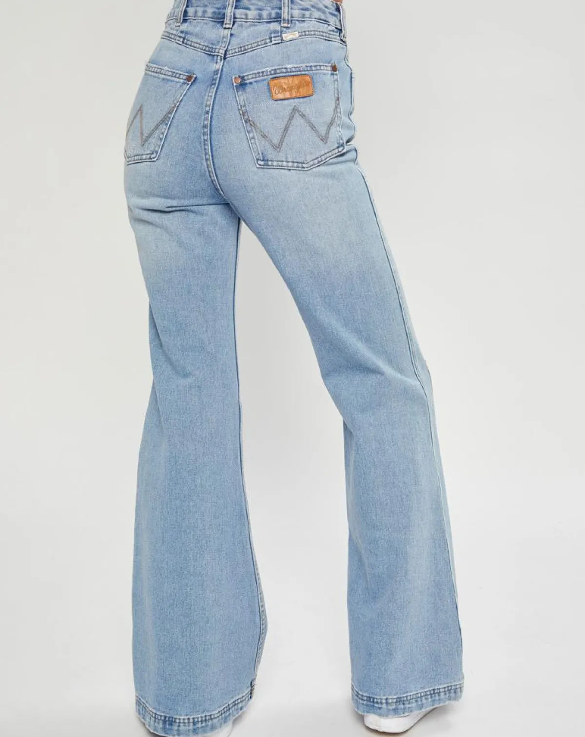 Billabong Jeans|Jean flare x Wrangler Patchwork bleu clair