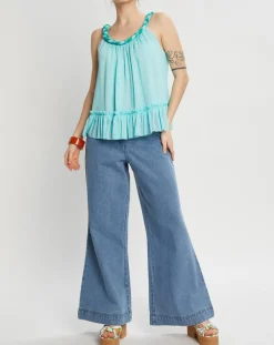 Manoush Jeans|Jean Large Amerinjean bleu