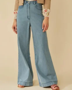 Manoush Jeans|Jean Large Amerinjean bleu