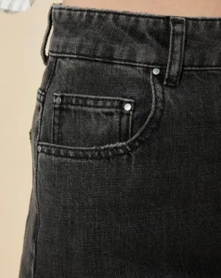 Chloé Stora Jeans|Jean large en Toile de coton Ronda noir