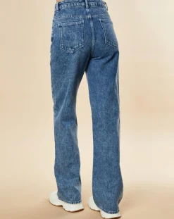 Chloé Stora Jeans|Jean large en Toile de coton Ronda bleu