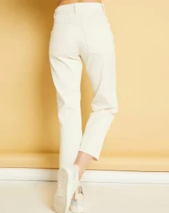 Acquaverde Jeans|Jean mom Frida crème