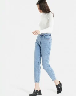 Zapa Jeans|Jean mom Jane bleach