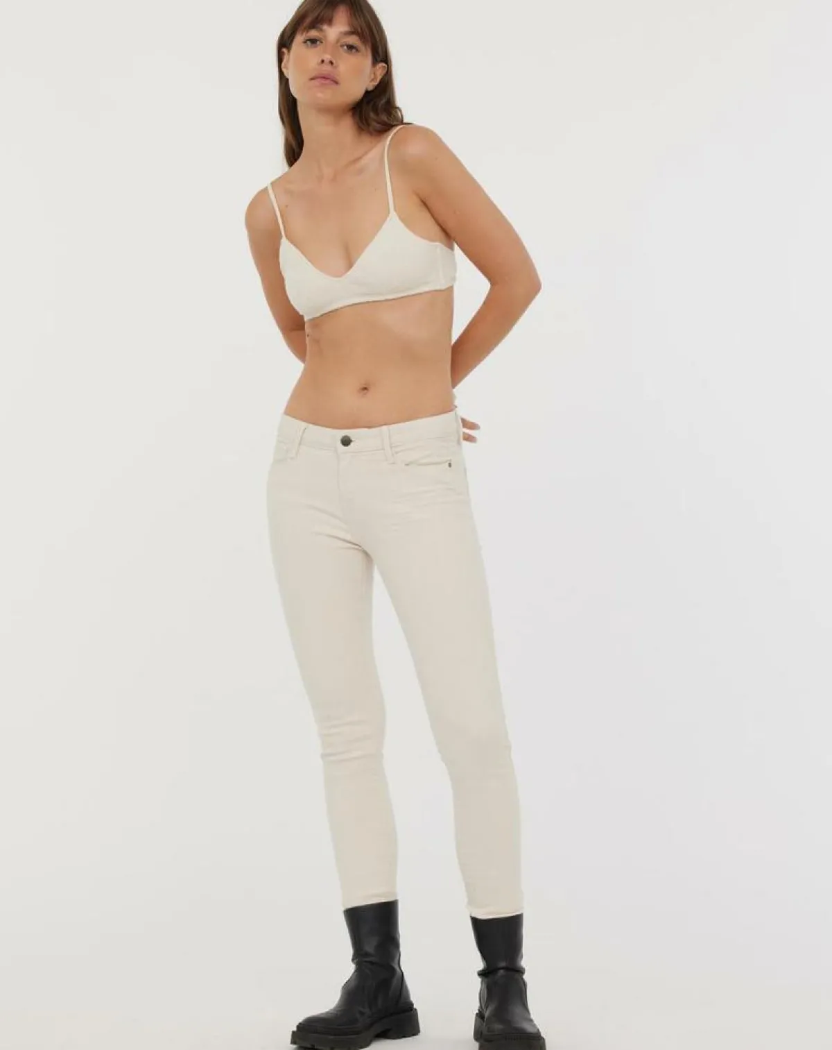 Acquaverde Jeans|Jean slim Scarlett naturel