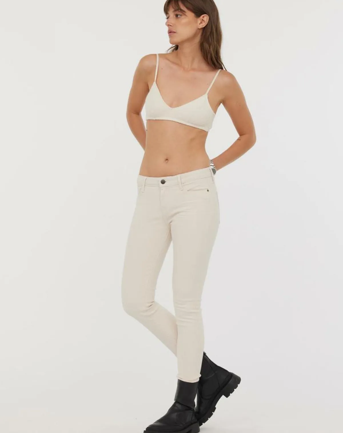 Acquaverde Jeans|Jean slim Scarlett naturel