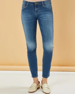 Acquaverde Jeans|Jean slim 7/8 Scarlett worn