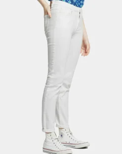 Galeries Lafayette Jeans|Jean Slim en Toile de coton Mina blanc