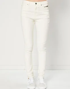 Esprit Jeans|Jean Slim en Toile de coton blanc