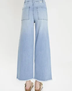 Billabong Jeans|Jean taille haute 7/8 effilé bleu clair