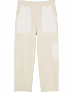 Marc O'Polo Jeans|Jean Taille haute Oversize Patch blanc