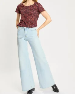 Scotch & Soda Jeans|Jean Wide Leg bleu clair