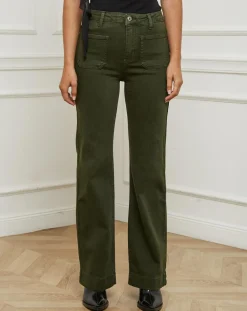 L'Armoire de Suzette Jeans|Jeans Alix kaki