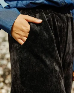 Lauren Vidal Pantalons|Jogging en Velours Zana noir