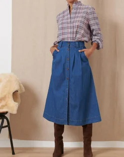 Garance Paris Pantalons|Jupe Tolede bleue