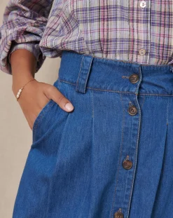 Garance Paris Pantalons|Jupe Tolede bleue