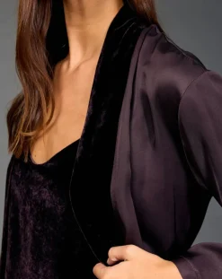 Lauren Vidal Gilets Et Cardigans|Kimono Ambre raisin