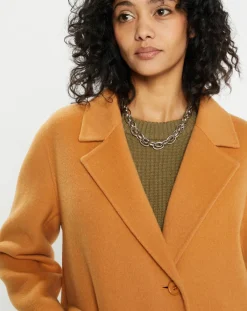 Lou Andrea Manteaux|Manteau 100% Laine Chloe light camel