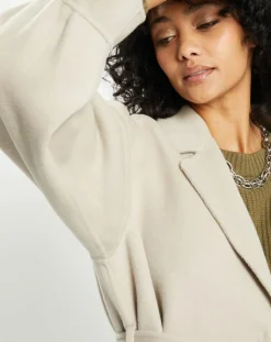 Lou Andrea Manteaux|Manteau 100% Laine Lola gre=ège