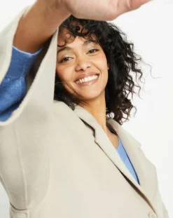 Lou Andrea Manteaux|Manteau 100% Laine Stessy grege