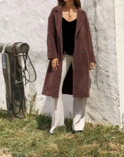 Lauren Vidal Manteaux|Manteau Aska raisin