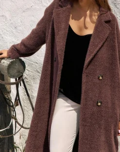 Lauren Vidal Manteaux|Manteau Aska raisin