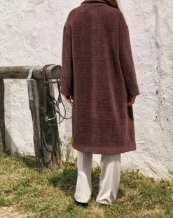 Lauren Vidal Manteaux|Manteau Aska raisin