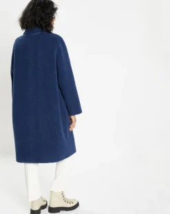Lou Andrea Manteaux|Manteau en Fausse Fourrure Romy indigo