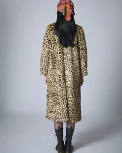 Manoush Manteaux|Manteau en Fausse Fourrure léopard