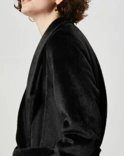 Lou Andrea Manteaux|Manteau en Fausse Fourrure Carla noir