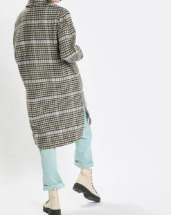 Marc O'Polo Manteaux|Manteau en Laine mélangée à carreaux multicolore