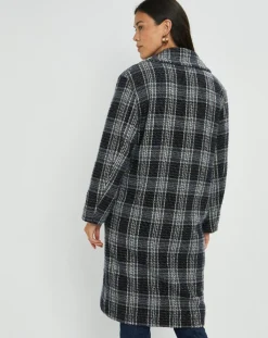 Lauren Vidal Manteaux|Manteau en Laine mélangée Biba nuit