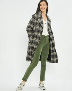 Lauren Vidal Manteaux|Manteau en Laine mélangée Biba noir