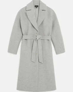 Caroll Manteaux|Manteau en Laine mélangée Gapitre gris perle