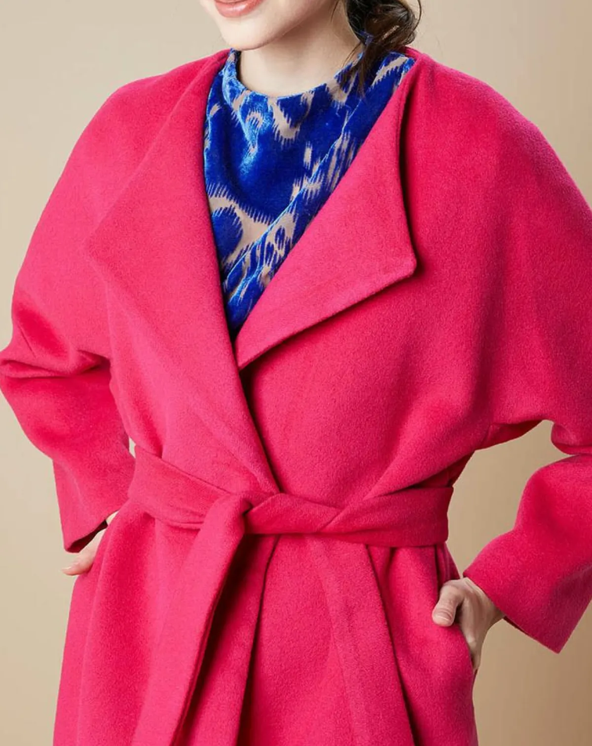 Belair Manteaux|Manteau en Laine mélangée Mika rose