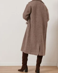 Garance Paris Manteaux|Manteau en Laine mélangée Travis mocha