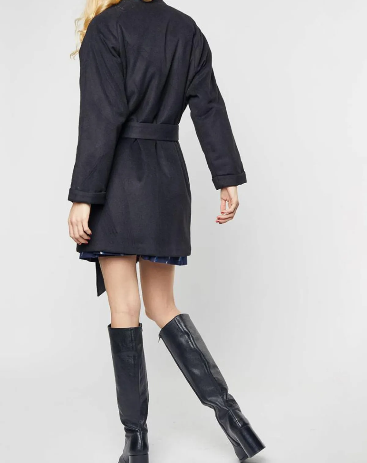 Karl Marc John Manteaux|Manteau Livia ample noir