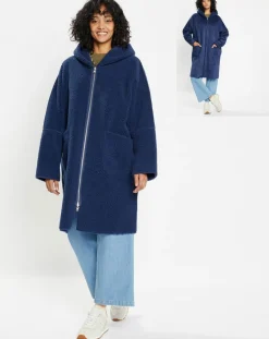 Lou Andrea Manteaux|Manteau réversible en Fausse Fourrure 319 Mont indigo