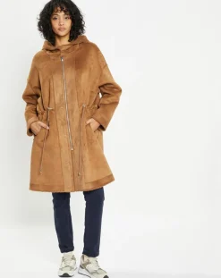 Lou Andrea Manteaux|Manteau réversible en Fausse Fourrure Happy toffee