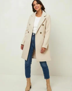 L'Armoire de Suzette Manteaux|Manteau Stéphanie écru