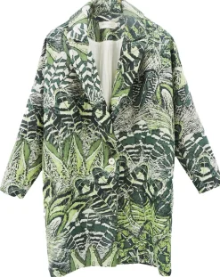 See u Soon Manteaux|Manteau Victoria à motifs vert