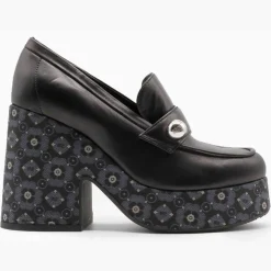 Sonia Rykiel Mocassins|Mocassins en Cuir Anvillar noirs - Talon 11 cm