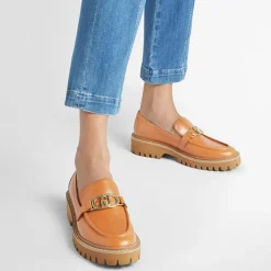 Liu-Jo Mocassins|Mocassins en Cuir Cora cognac