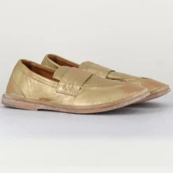 MOMA Mocassins|Mocassins en Cuir dorés