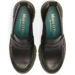 Marc O'Polo Mocassins|Mocassins en Cuir semelle épaisse noirs